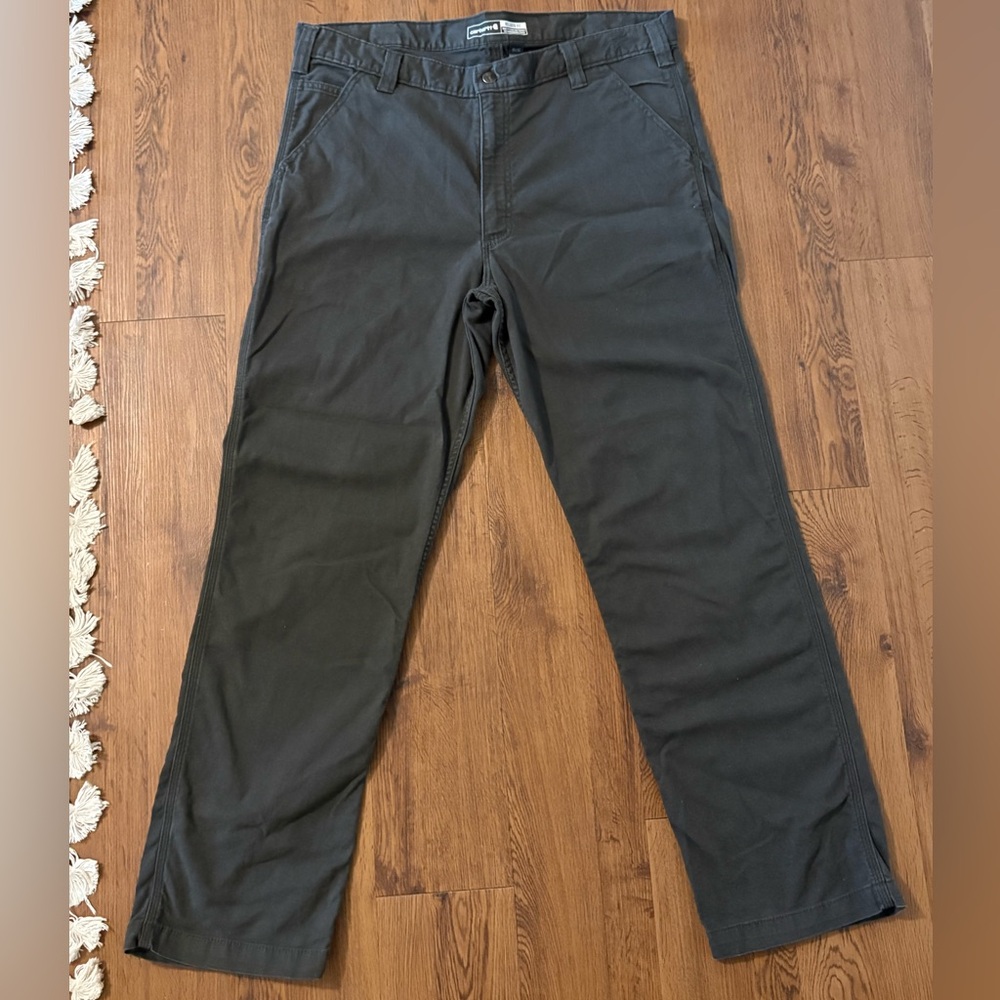 Carhartt Men’s Black/Grey Pants - Classic Utility Fit - 38x32